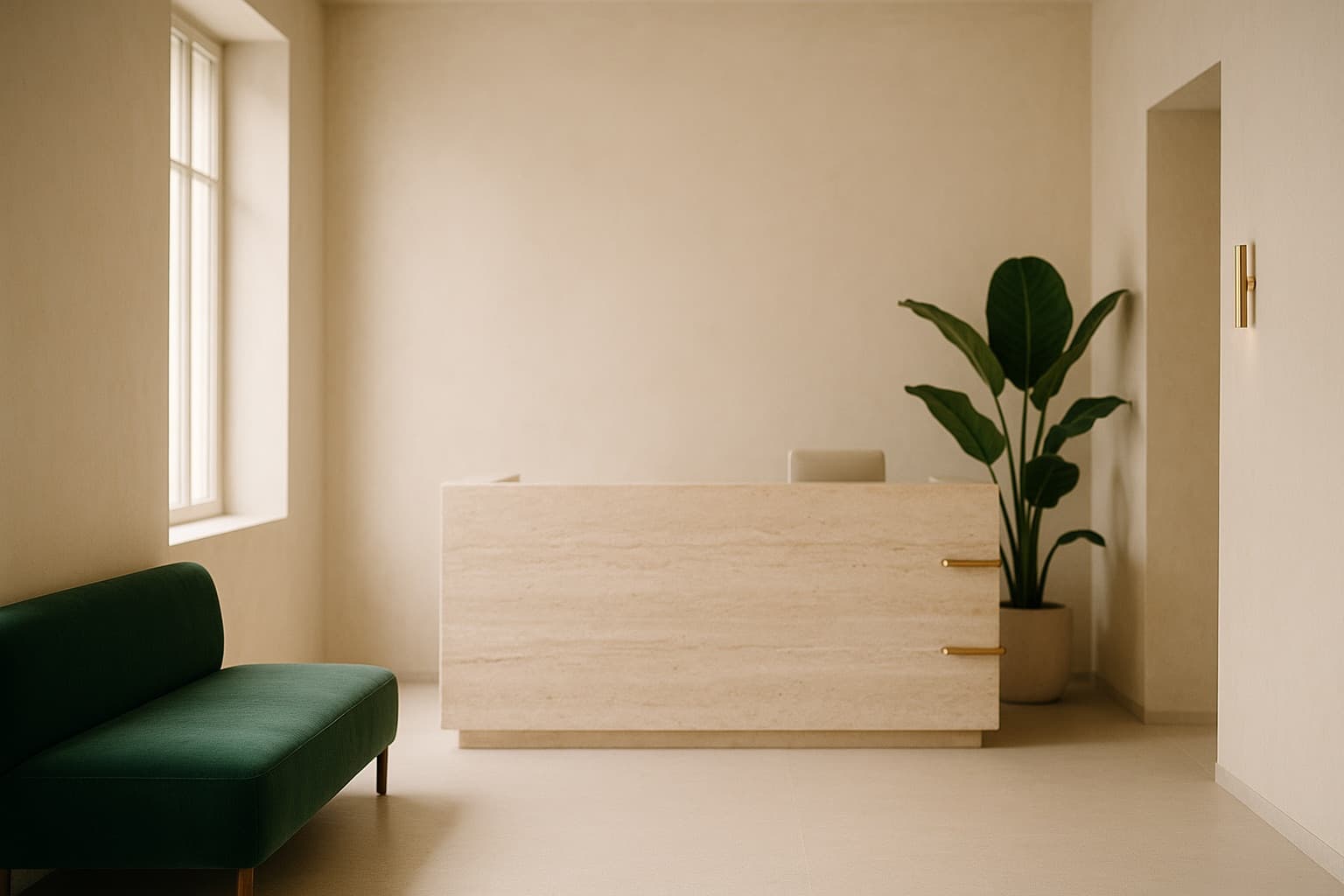 The reception area at Rose Beauty Clinic in Yorkville